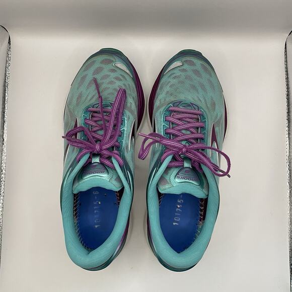 Brooks Transcend 3 Women’s Running Shoes Size 8 1202091B419 Blue Purple Silver - Picture 5 of 8